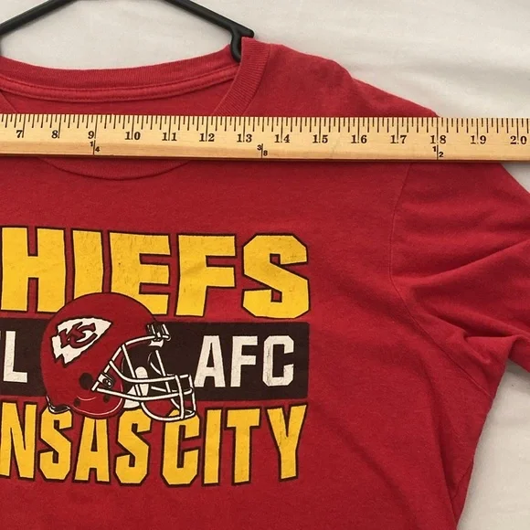 NFL Chiefs Red Ling Sleeves T Shirt Size XL - Picture 5 of 8